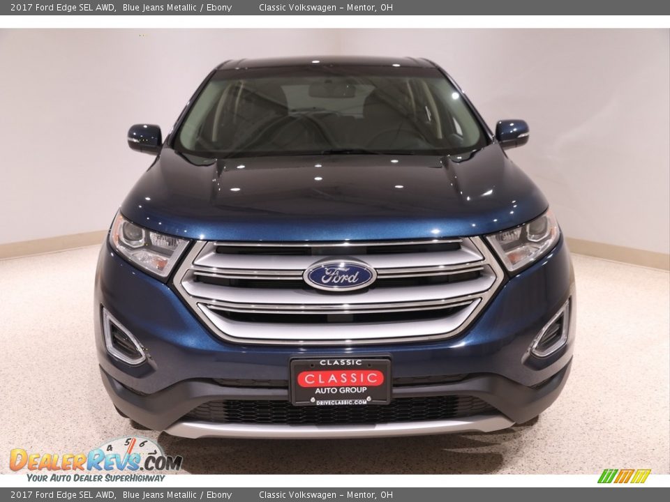 2017 Ford Edge SEL AWD Blue Jeans Metallic / Ebony Photo #2
