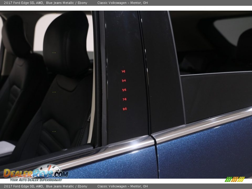 2017 Ford Edge SEL AWD Blue Jeans Metallic / Ebony Photo #4