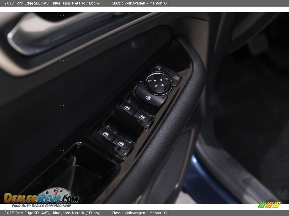 2017 Ford Edge SEL AWD Blue Jeans Metallic / Ebony Photo #6