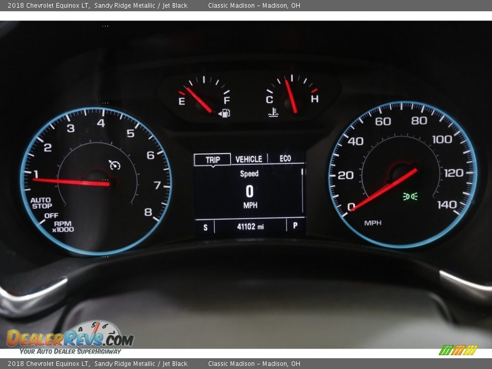 2018 Chevrolet Equinox LT Sandy Ridge Metallic / Jet Black Photo #8
