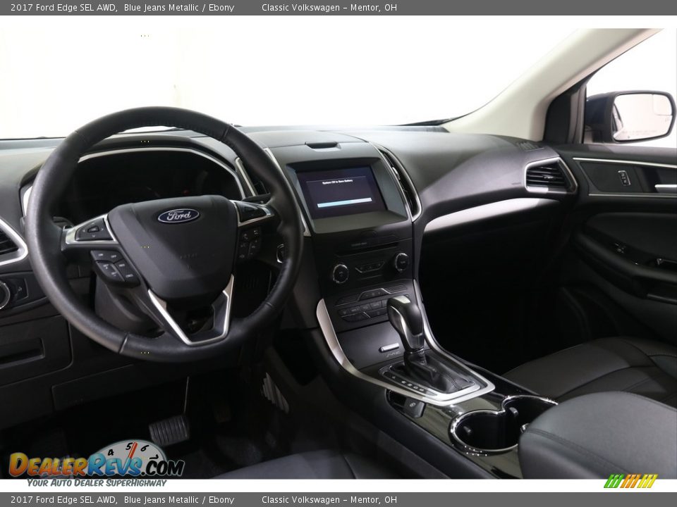 2017 Ford Edge SEL AWD Blue Jeans Metallic / Ebony Photo #8