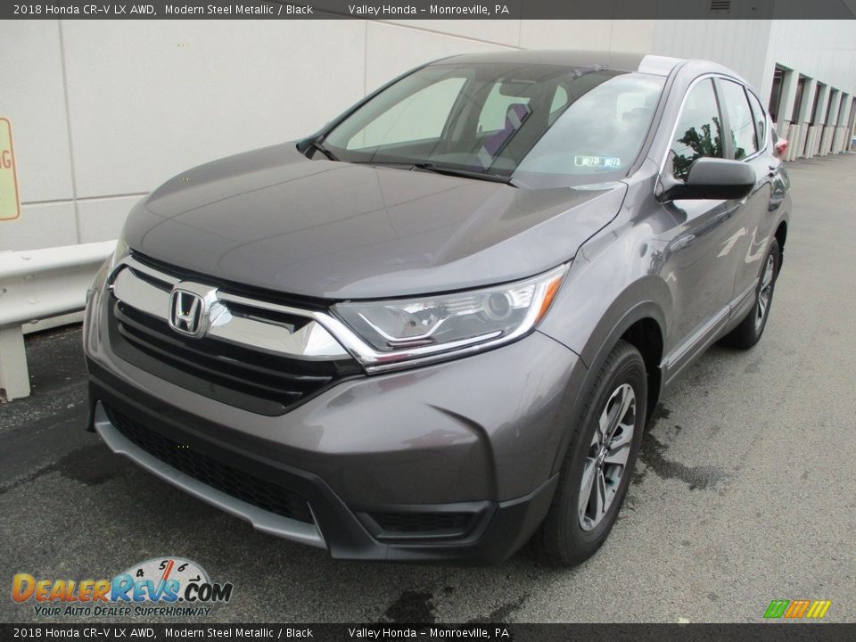 2018 Honda CR-V LX AWD Modern Steel Metallic / Black Photo #9