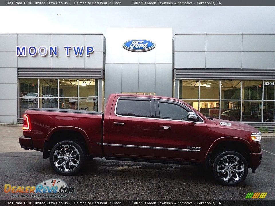 2021 Ram 1500 Limited Crew Cab 4x4 Delmonico Red Pearl / Black Photo #1