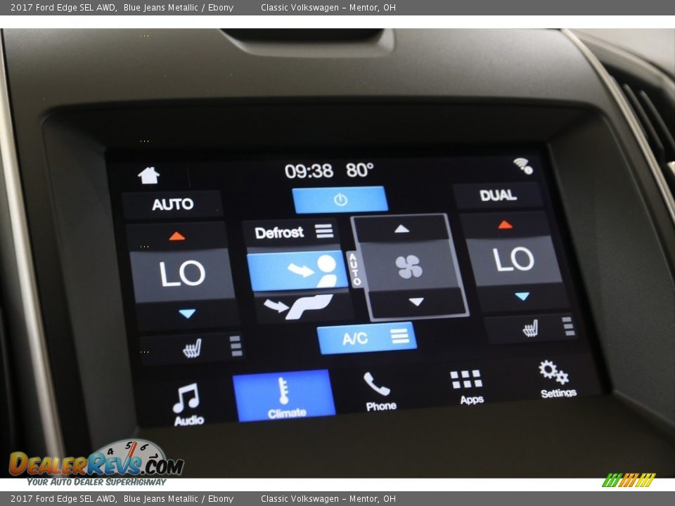 2017 Ford Edge SEL AWD Blue Jeans Metallic / Ebony Photo #15