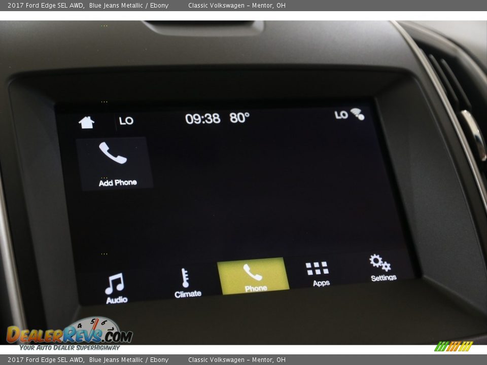 2017 Ford Edge SEL AWD Blue Jeans Metallic / Ebony Photo #16