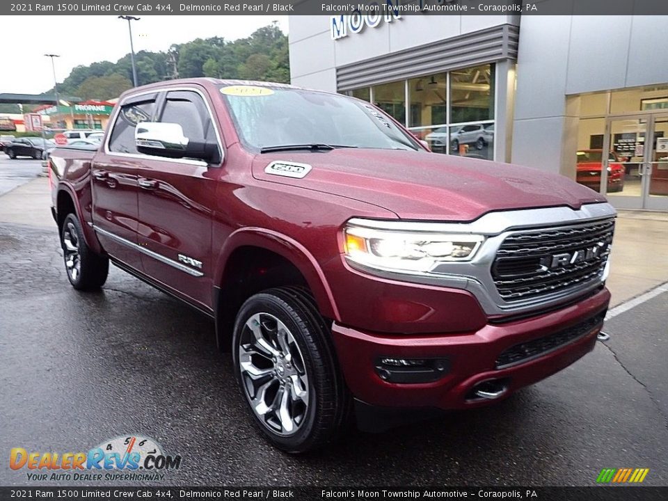 2021 Ram 1500 Limited Crew Cab 4x4 Delmonico Red Pearl / Black Photo #5