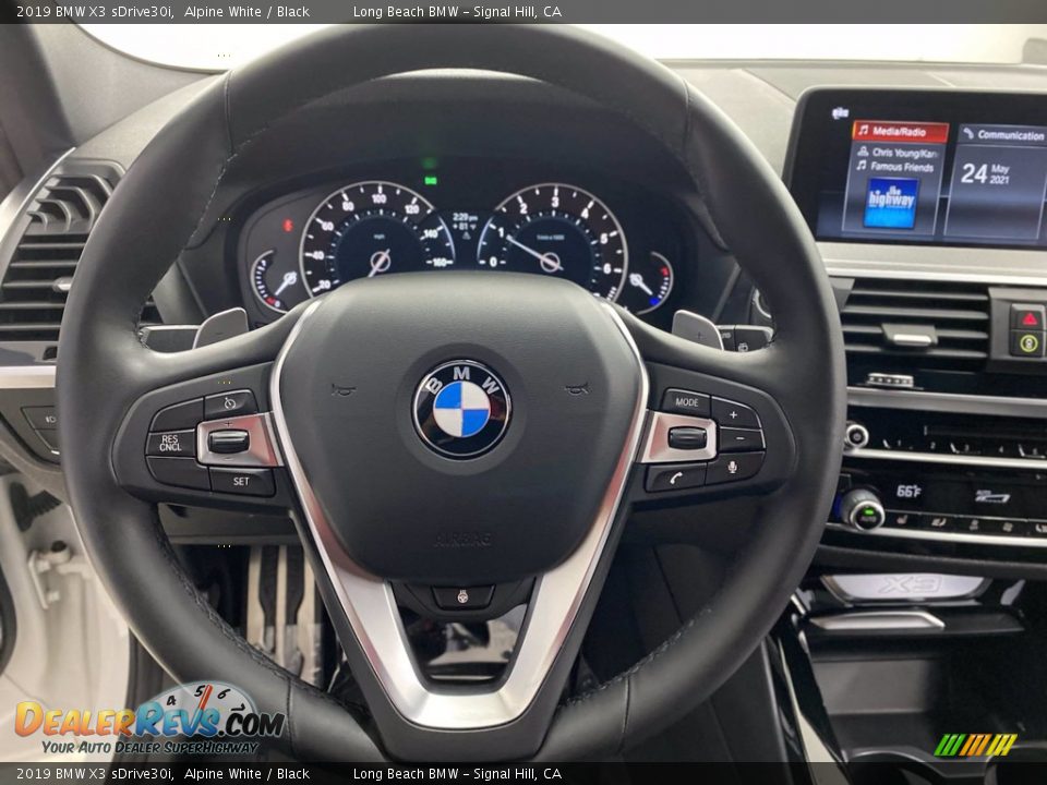 2019 BMW X3 sDrive30i Alpine White / Black Photo #18