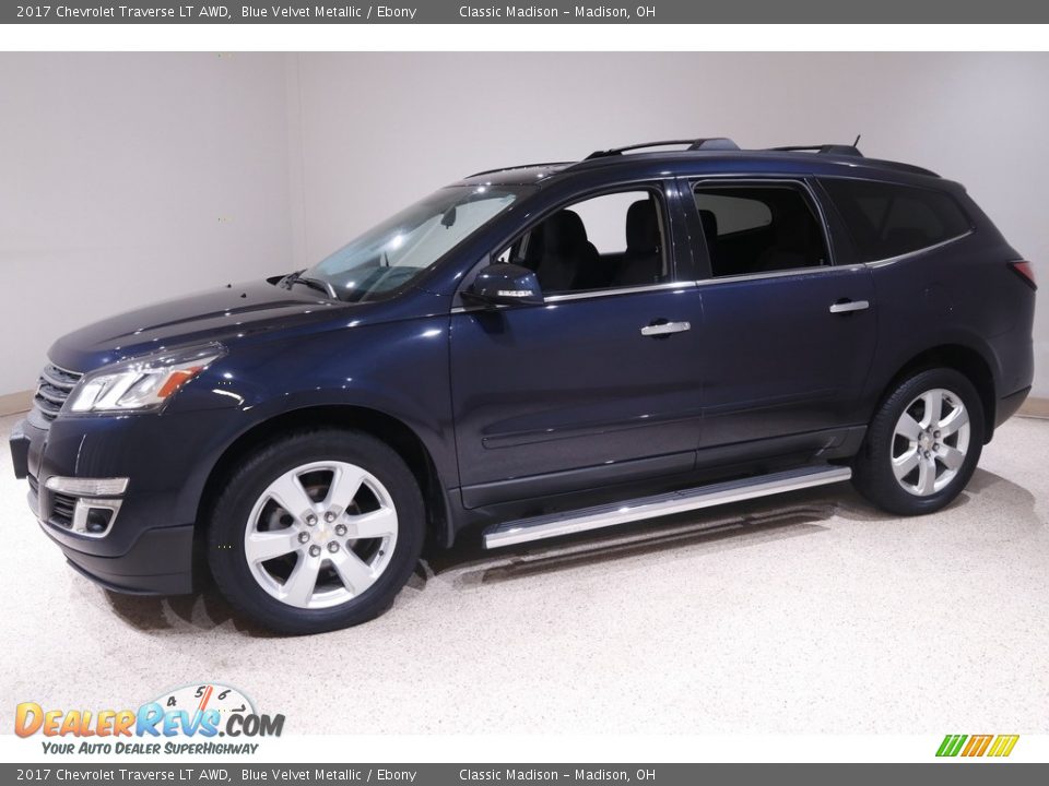 2017 Chevrolet Traverse LT AWD Blue Velvet Metallic / Ebony Photo #3