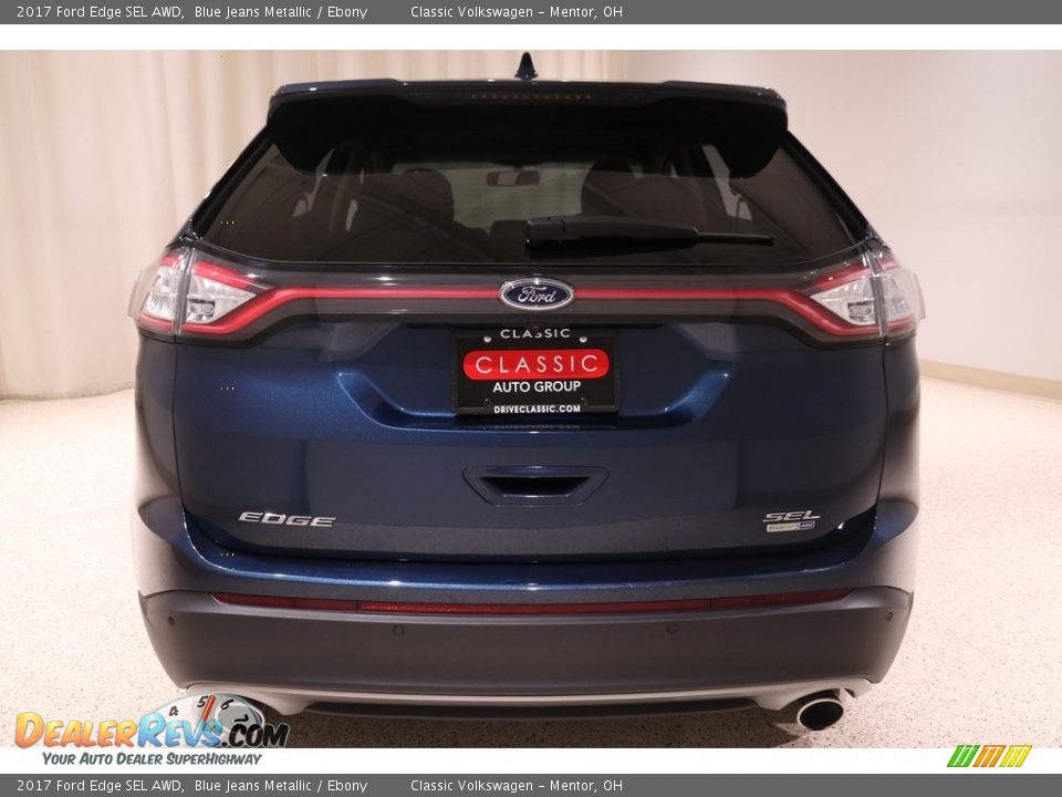 2017 Ford Edge SEL AWD Blue Jeans Metallic / Ebony Photo #28
