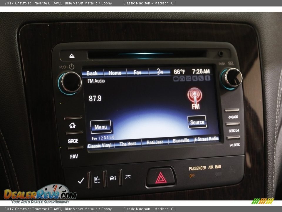 2017 Chevrolet Traverse LT AWD Blue Velvet Metallic / Ebony Photo #10