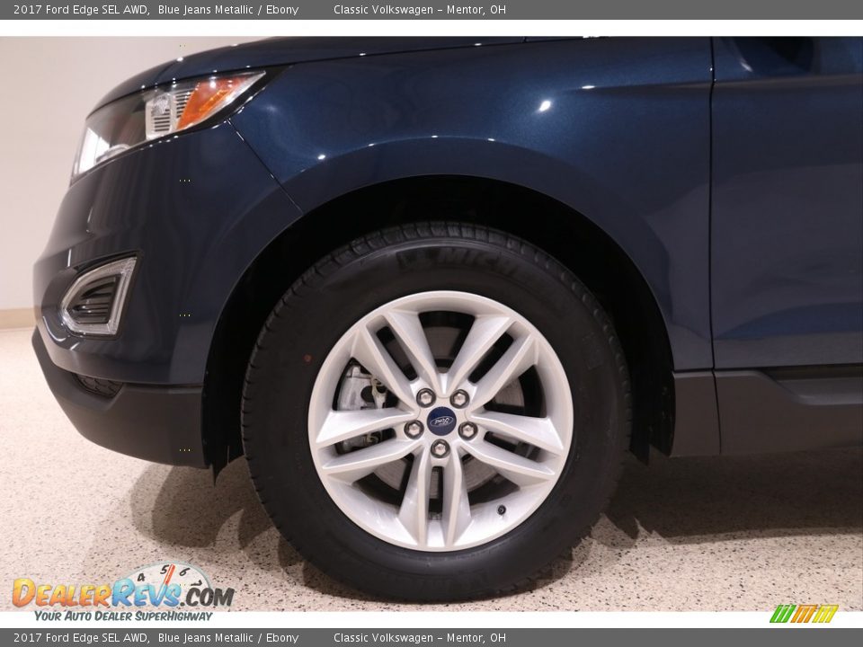 2017 Ford Edge SEL AWD Blue Jeans Metallic / Ebony Photo #30
