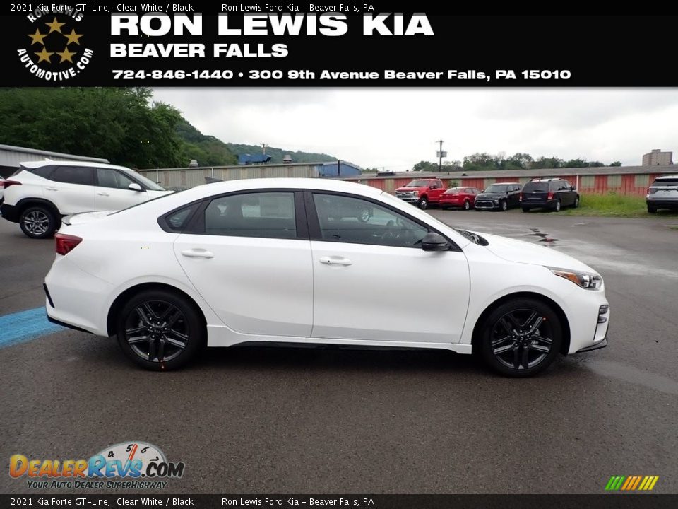 2021 Kia Forte GT-Line Clear White / Black Photo #1
