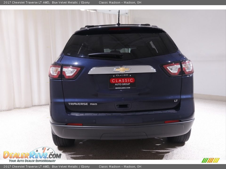 2017 Chevrolet Traverse LT AWD Blue Velvet Metallic / Ebony Photo #19