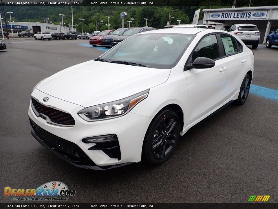 2021 Kia Forte GT-Line Clear White / Black Photo #5