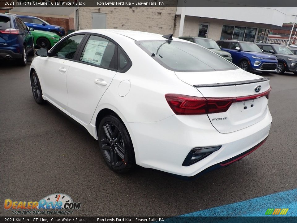 2021 Kia Forte GT-Line Clear White / Black Photo #7