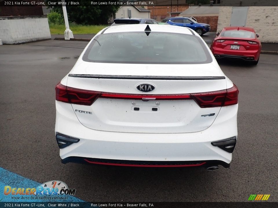 2021 Kia Forte GT-Line Clear White / Black Photo #8