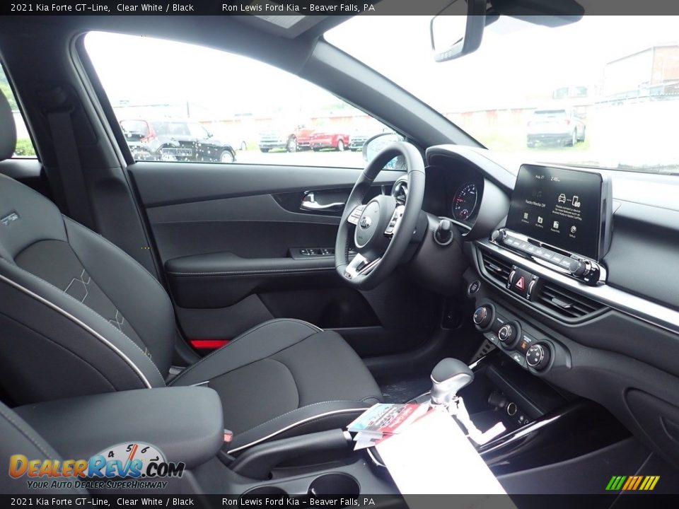 2021 Kia Forte GT-Line Clear White / Black Photo #12
