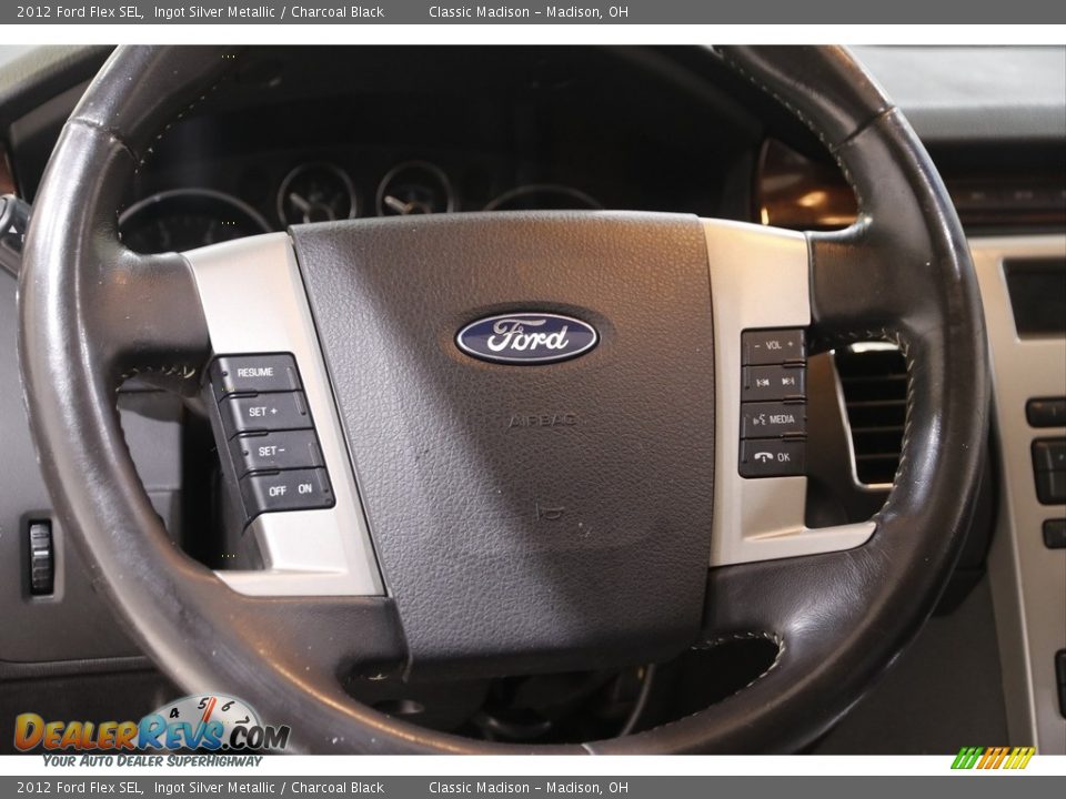 2012 Ford Flex SEL Ingot Silver Metallic / Charcoal Black Photo #7