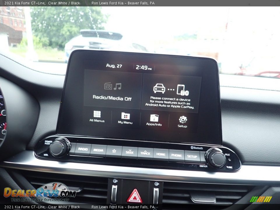 2021 Kia Forte GT-Line Clear White / Black Photo #17