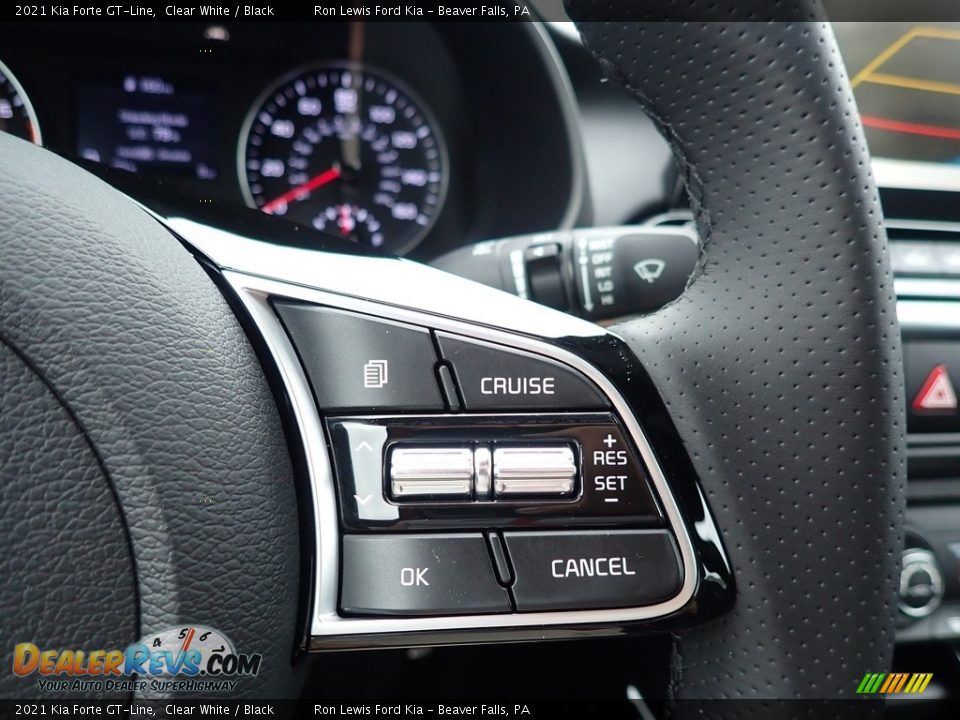 2021 Kia Forte GT-Line Clear White / Black Photo #19