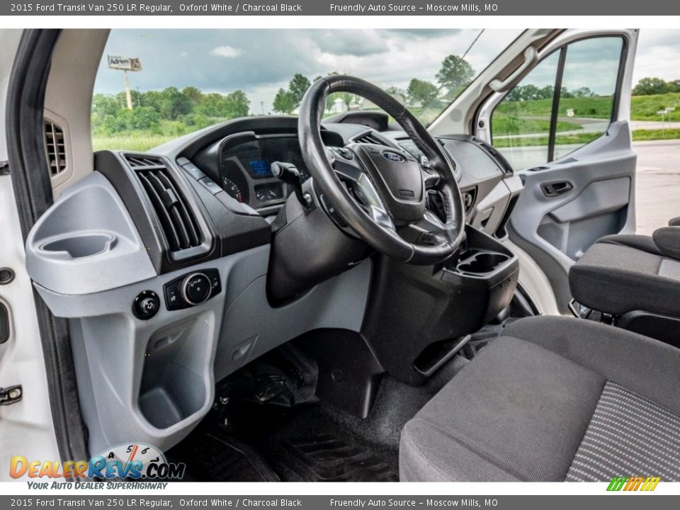 2015 Ford Transit Van 250 LR Regular Oxford White / Charcoal Black Photo #19