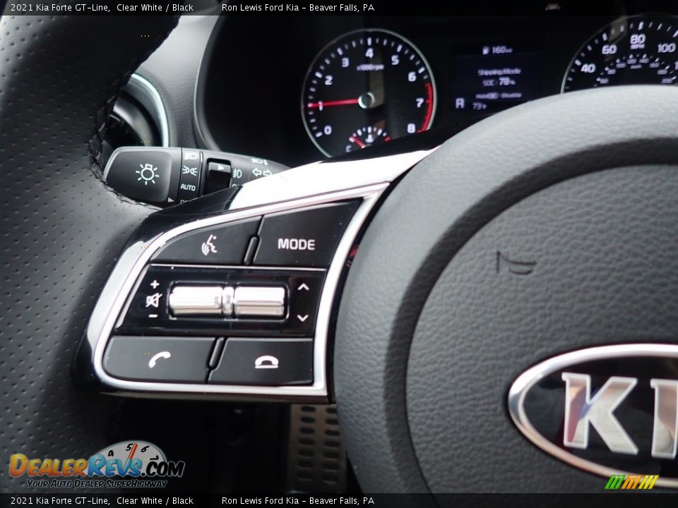 2021 Kia Forte GT-Line Clear White / Black Photo #20