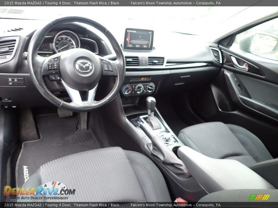 Black Interior - 2015 Mazda MAZDA3 i Touring 4 Door Photo #17