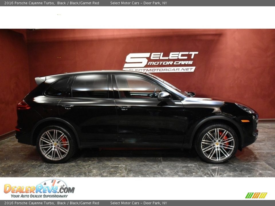 2016 Porsche Cayenne Turbo Black / Black/Garnet Red Photo #4