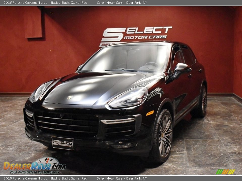 2016 Porsche Cayenne Turbo Black / Black/Garnet Red Photo #6