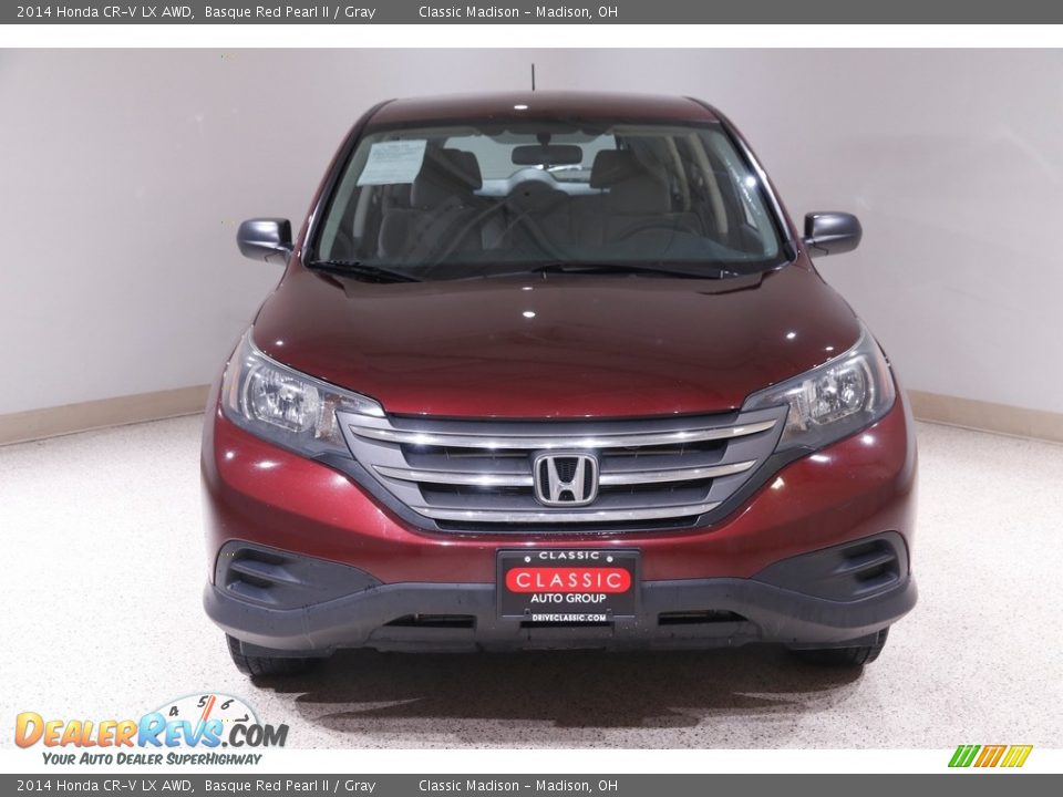 2014 Honda CR-V LX AWD Basque Red Pearl II / Gray Photo #2
