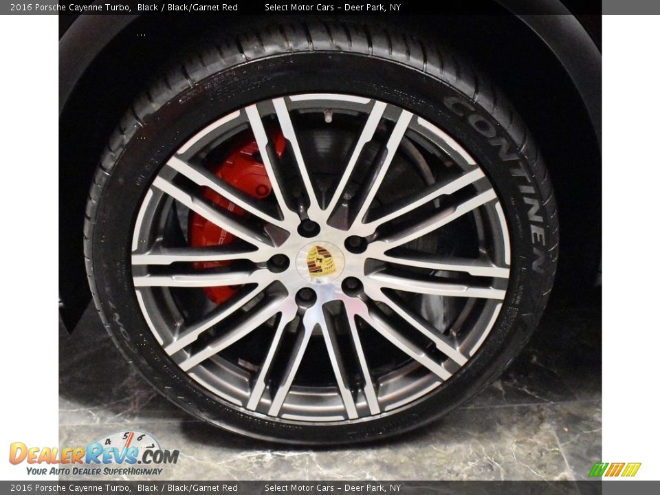 2016 Porsche Cayenne Turbo Black / Black/Garnet Red Photo #9
