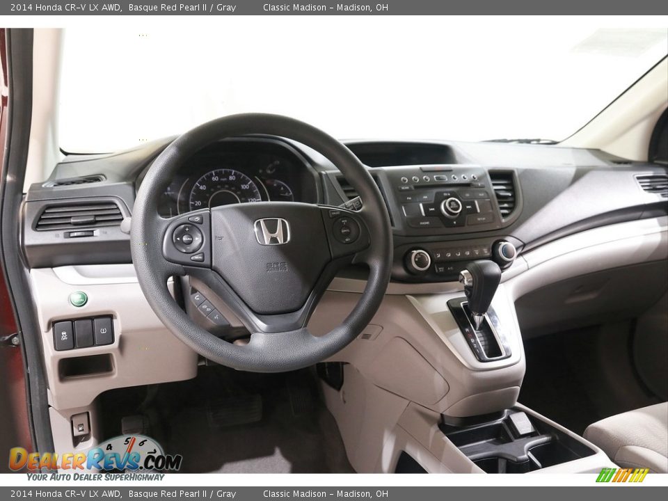 2014 Honda CR-V LX AWD Basque Red Pearl II / Gray Photo #6