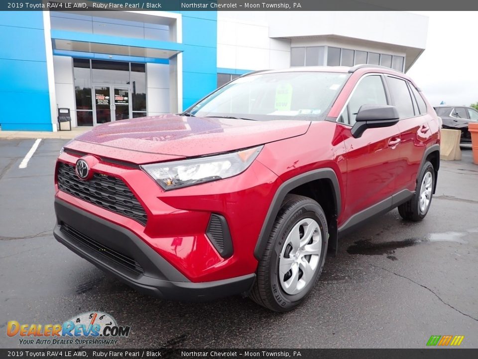 2019 Toyota RAV4 LE AWD Ruby Flare Pearl / Black Photo #2