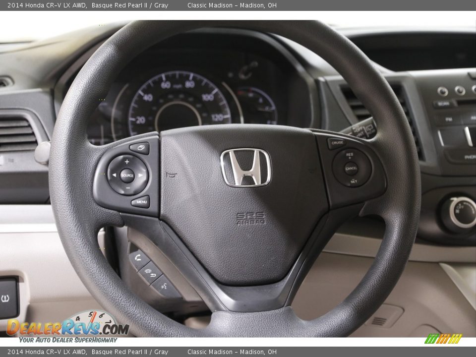 2014 Honda CR-V LX AWD Basque Red Pearl II / Gray Photo #7