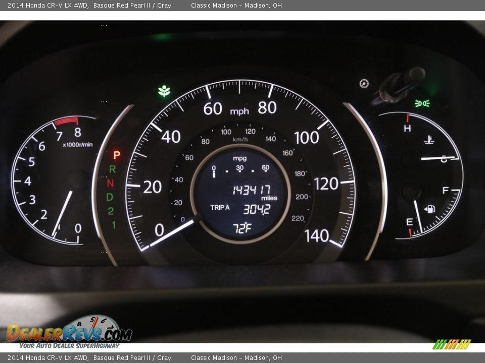 2014 Honda CR-V LX AWD Basque Red Pearl II / Gray Photo #8