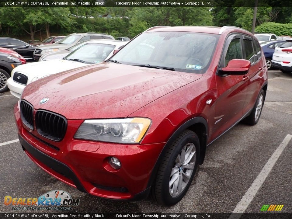 2014 BMW X3 xDrive28i Vermilion Red Metallic / Black Photo #1