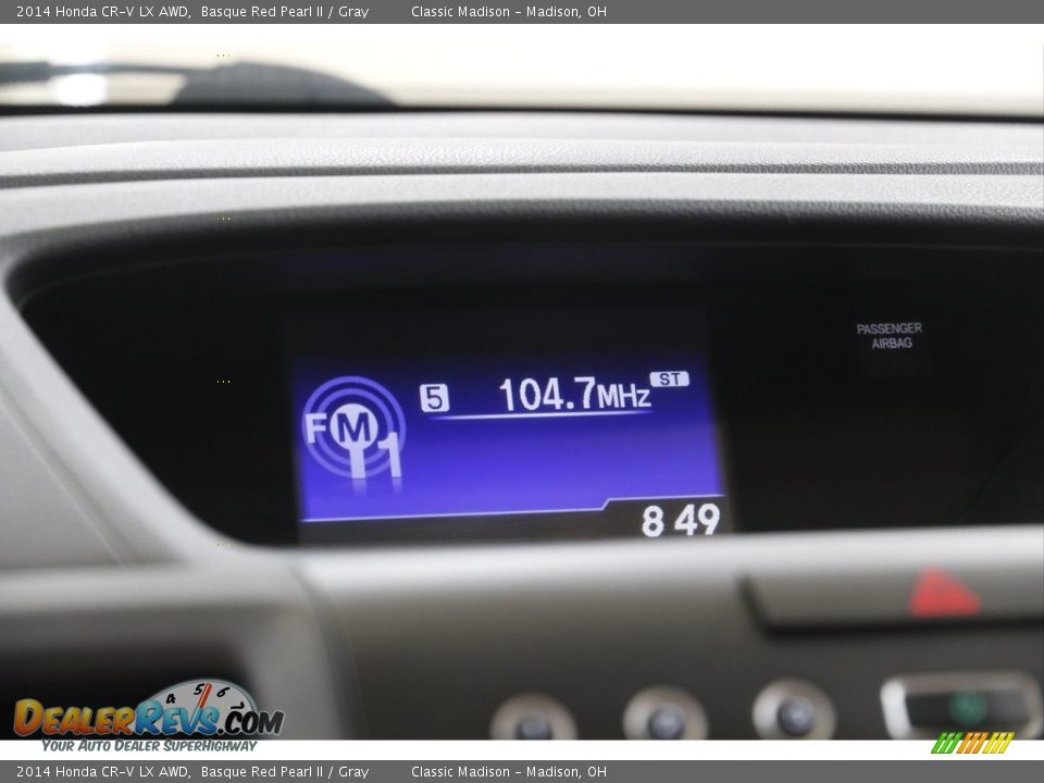 2014 Honda CR-V LX AWD Basque Red Pearl II / Gray Photo #10
