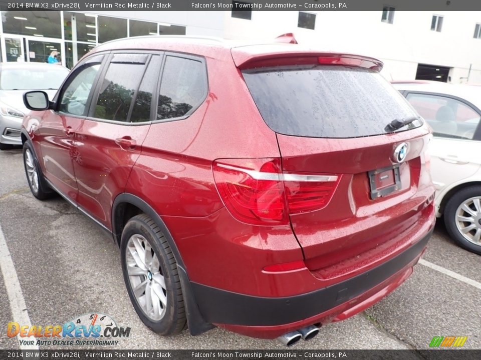 2014 BMW X3 xDrive28i Vermilion Red Metallic / Black Photo #2