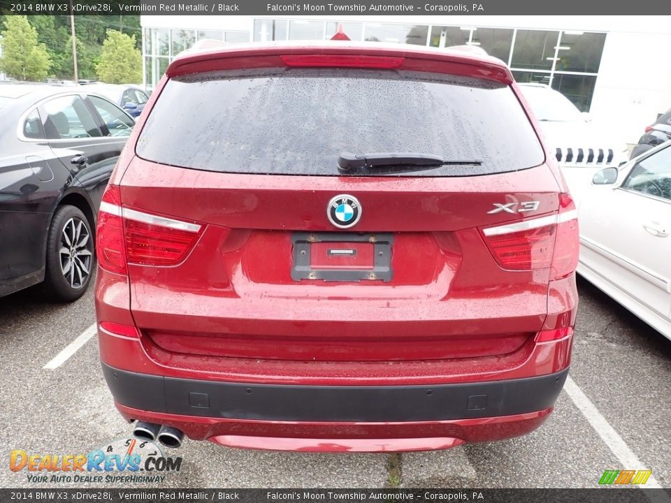 2014 BMW X3 xDrive28i Vermilion Red Metallic / Black Photo #3