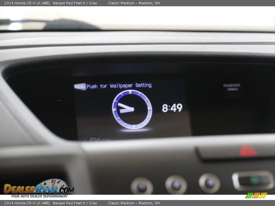 2014 Honda CR-V LX AWD Basque Red Pearl II / Gray Photo #12