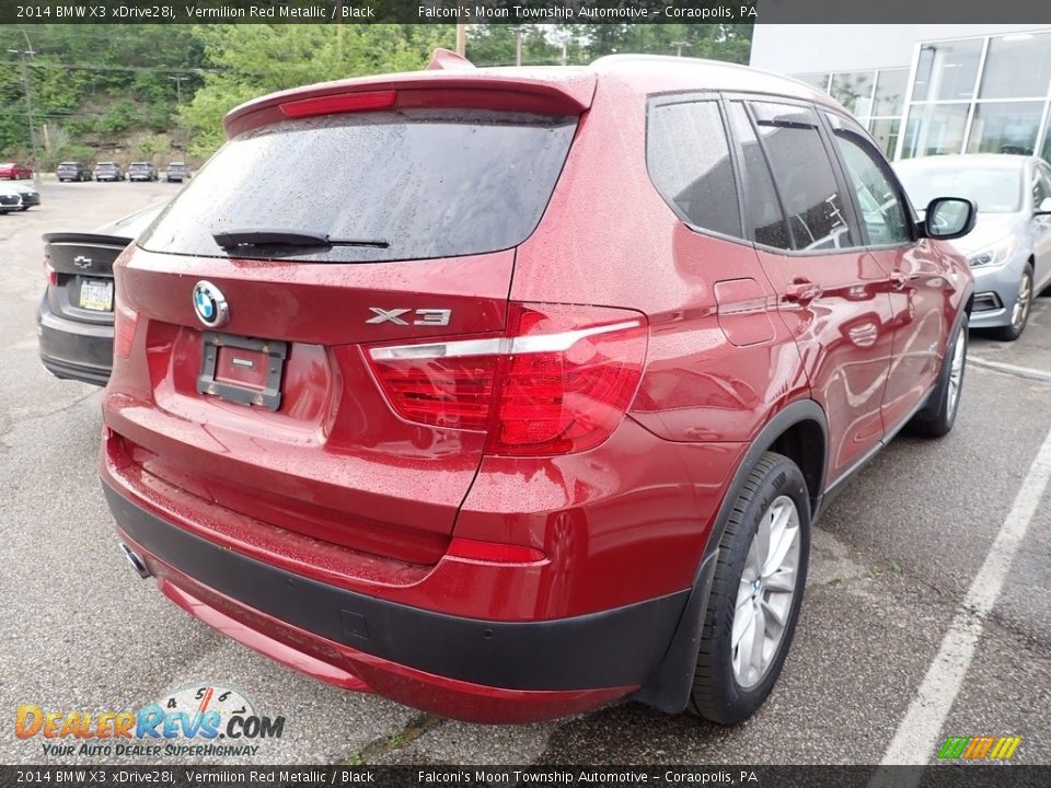 2014 BMW X3 xDrive28i Vermilion Red Metallic / Black Photo #4