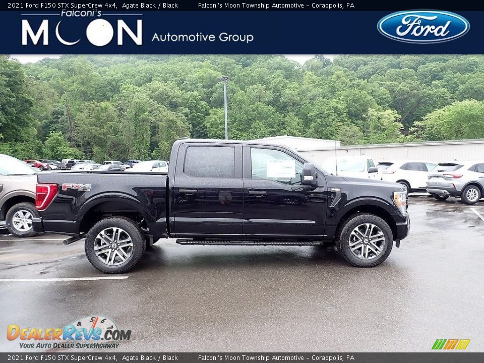 2021 Ford F150 STX SuperCrew 4x4 Agate Black / Black Photo #1