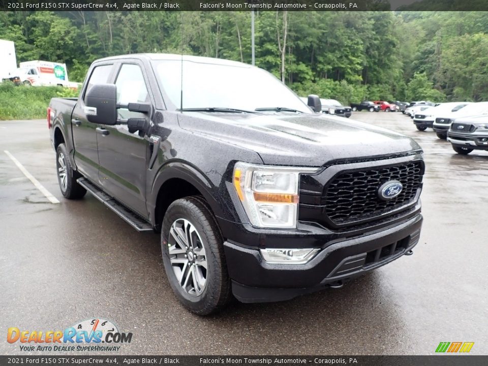 2021 Ford F150 STX SuperCrew 4x4 Agate Black / Black Photo #3