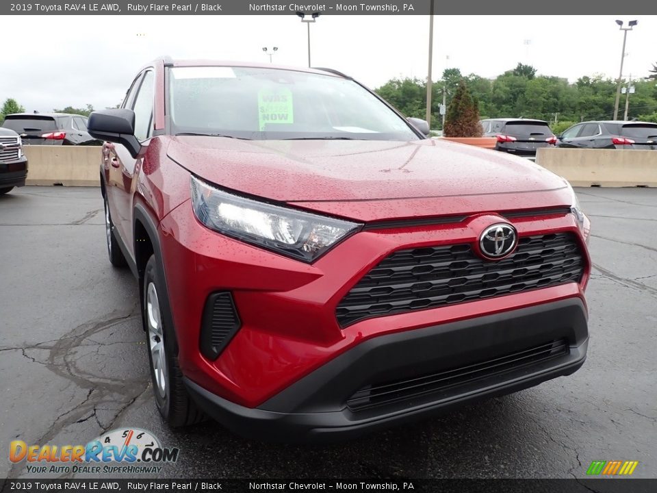 2019 Toyota RAV4 LE AWD Ruby Flare Pearl / Black Photo #12