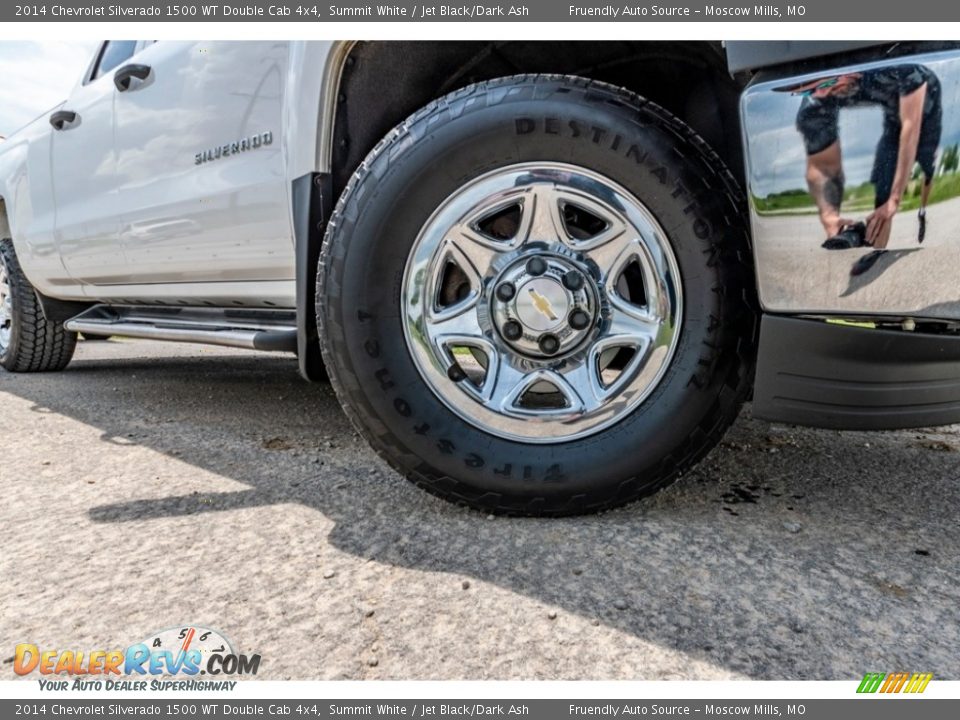 2014 Chevrolet Silverado 1500 WT Double Cab 4x4 Summit White / Jet Black/Dark Ash Photo #2