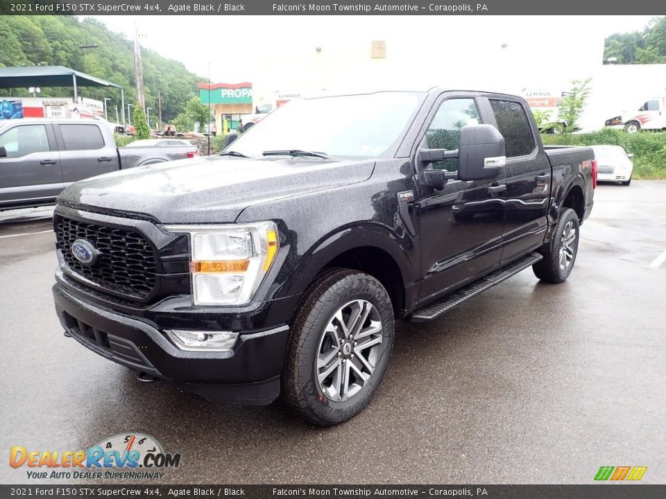 2021 Ford F150 STX SuperCrew 4x4 Agate Black / Black Photo #5