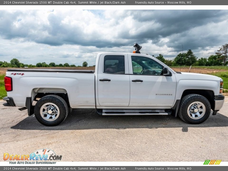 2014 Chevrolet Silverado 1500 WT Double Cab 4x4 Summit White / Jet Black/Dark Ash Photo #3