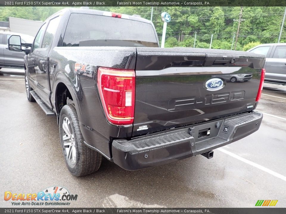 2021 Ford F150 STX SuperCrew 4x4 Agate Black / Black Photo #6