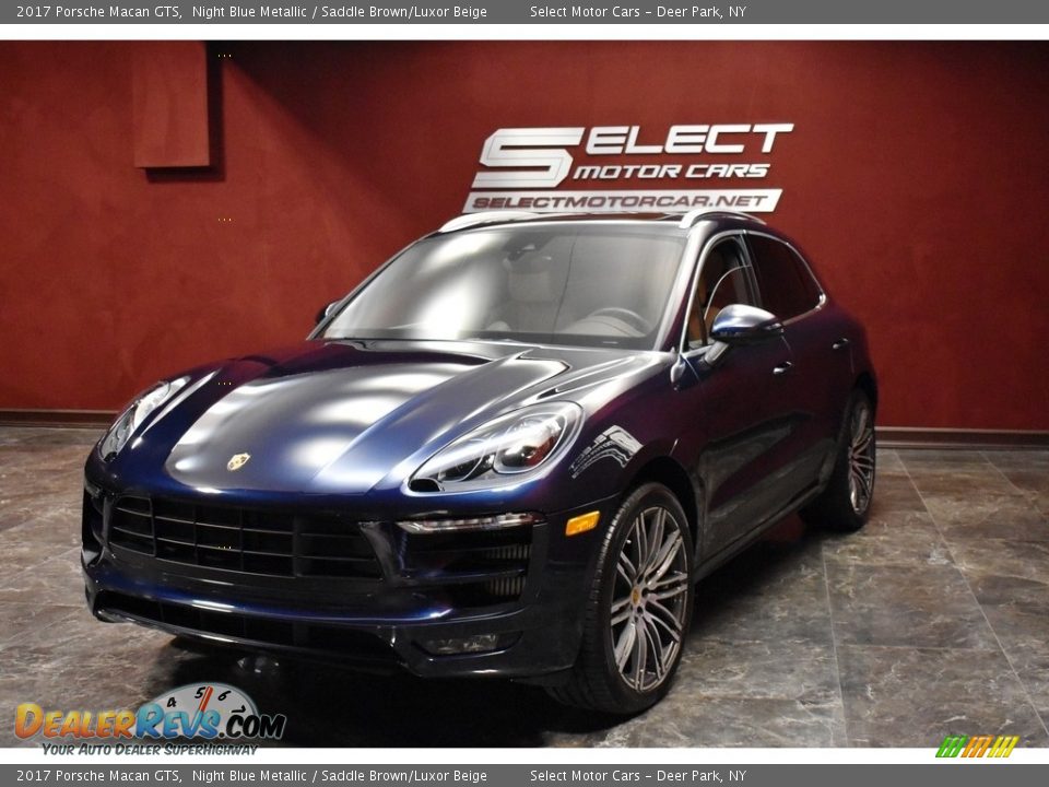 2017 Porsche Macan GTS Night Blue Metallic / Saddle Brown/Luxor Beige Photo #6