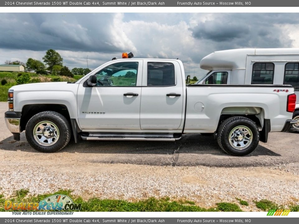 2014 Chevrolet Silverado 1500 WT Double Cab 4x4 Summit White / Jet Black/Dark Ash Photo #7